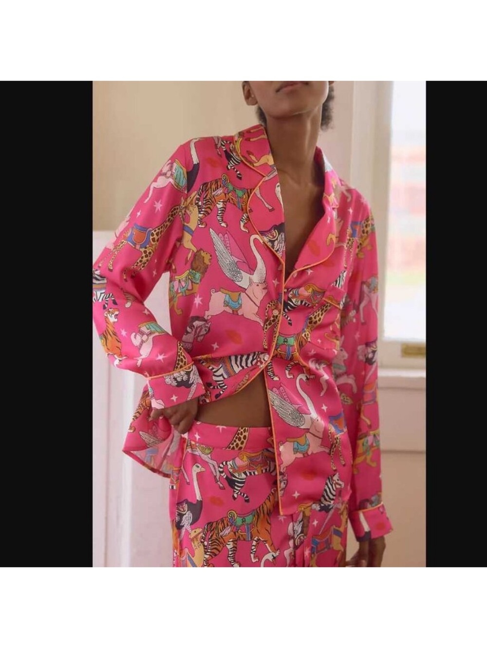 Karen Mabon Carousel Long Sleeve Pajama Set